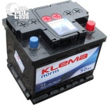 Аккумулятор KLEMA 6СТ-50 Аз Norm  EN480A   207x175x175 мм